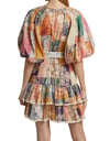 Kemerli Tasarım Patchwork Elbise