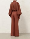 Kiremit Kemerli Keten Premium Pantolon
