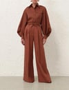 Kiremit Kemerli Keten Premium Pantolon