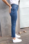 Lacivert Yüksek Bel Mom Jean