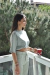 Mint Büzgülü TShirt
