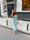 Mint Saten Slip Elbise