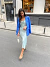 Mint Saten Slip Elbise