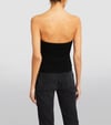 Oval Bitişli Straplez Fitilli Siyah Top