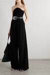 Oval Bitişli Straplez Fitilli Siyah Top