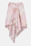 Pembe Desenli Saten Premium Mini Etek