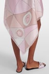 Pembe Desenli Saten Premium Mini Etek