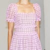 Pembe Kalpli Dantel Tasarım Elbise
