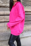 Pembe Kapüşonlu Sweatshirt