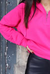 Pembe Kapüşonlu Sweatshirt