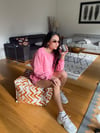 Pembe Sweat Şort Takım