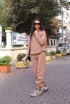 Şardonlu Camel Eşofman Takım