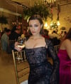Siyah Dantel Tasarım Maksi Elbise