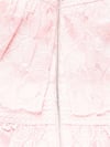 Toz Pembe Madonna Yaka Dantel Elbise