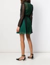 Yeşil Dantelli Mini Elbise