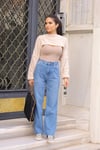 Yüksek Bel Straight Jean