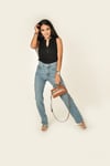 Yüksek Bel Straight Jean
