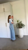 Açık Mavi Wide Leg Jean
