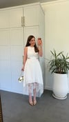 Amelia Dantel Elbise Ekru
