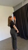 Arvo Puantiye Desenli Jean Antrasit