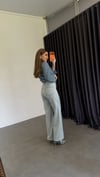 Aura Gold Düğmeli Jean Buz Mavi