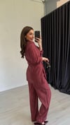 Bameda Gömlekli Takım Bordo