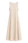 Bella İşlemeli Elbise Krem