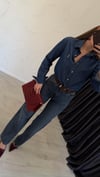 Belt Kemerli Jean Mavi
