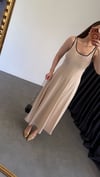 Biye Model Keten Elbise Bej