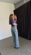 Bluzel Tensel Karışımlı Wide Leg Jean Mavi