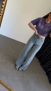 Bluzel Tensel Karışımlı Wide Leg Jean Mavi