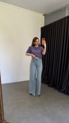Bluzel Tensel Karışımlı Wide Leg Jean Mavi
