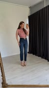Büzgülü Candy Bluz Gül Kurusu