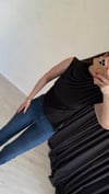 Büzgülü Candy Bluz Siyah