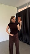Çelik Doku Premium Bluz Acı Kahve