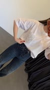 Cep Zincir Detaylı T-shirt Beyaz