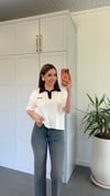 Clasic Polo Yakalı T-shirt Ekru