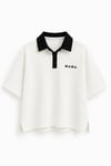 Clasic Polo Yakalı T-shirt Ekru