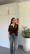 Clasic Polo Yakalı T-shirt Kahverengi