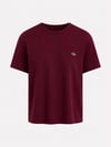 Croco Modal Doku Lcs T-shirt Bordo