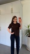 Croco Modal Doku Lcs T-shirt Kahverengi
