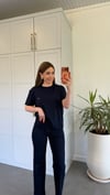 Croco Modal Doku Lcs T-shirt Lacivert