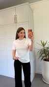 Dantelli Fularlı Ms T-shirt Ekru