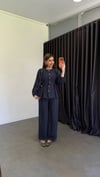 Dena Belden Volanlı Tensel Takım Lacivert