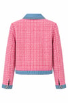 Denim Detaylı Tüvit Pembe
