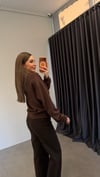 Duaci Modal Kapişonlu Sweatshirt Kahverengi