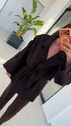 Ekos Kısa Trenç Ceket Bordo