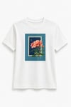Flora Çerçeveli T-shirt Ekru