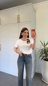 Fuları Leo Desen T-shirt Ekru