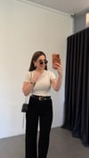 Golais B Taşlı T-shirt Ekru